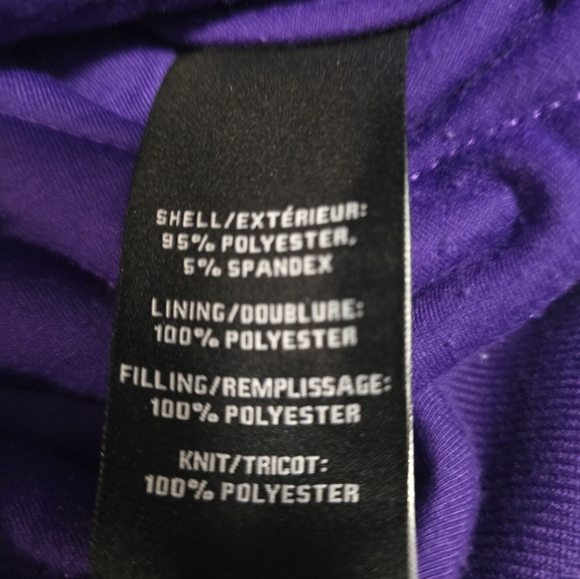 7 For All Man Kind Purple Velvet Look Quilted Bomber Jacket NWOT - Picture 4 of 10